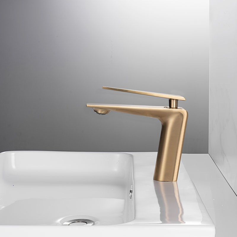 Matte Black Bathroom Faucet Brass Low Arc for Porject Source