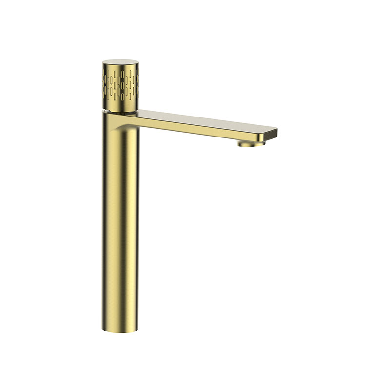 Single Hole Bathroom Faucets Gold Plated Finished for Bathroom Sink