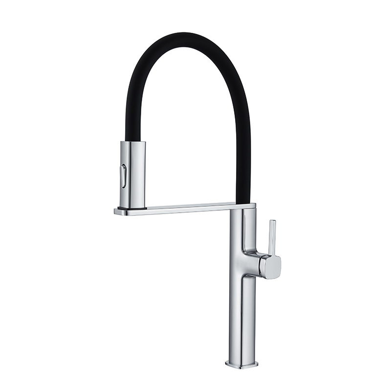 OUBAO kitchen faucet mixer taps with Pull out Magnetic Docking Spray Head