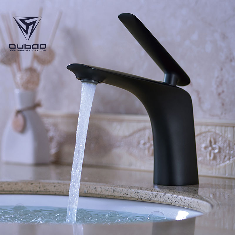Bathroom Tap Ceramic Cartridges Matted Black Polished Faucets Factory