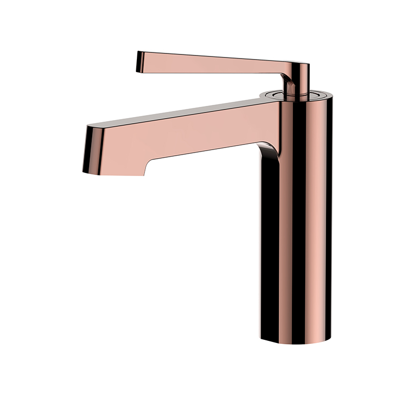 OUBAO Gold bathroom faucets for vessel sink, single hole
