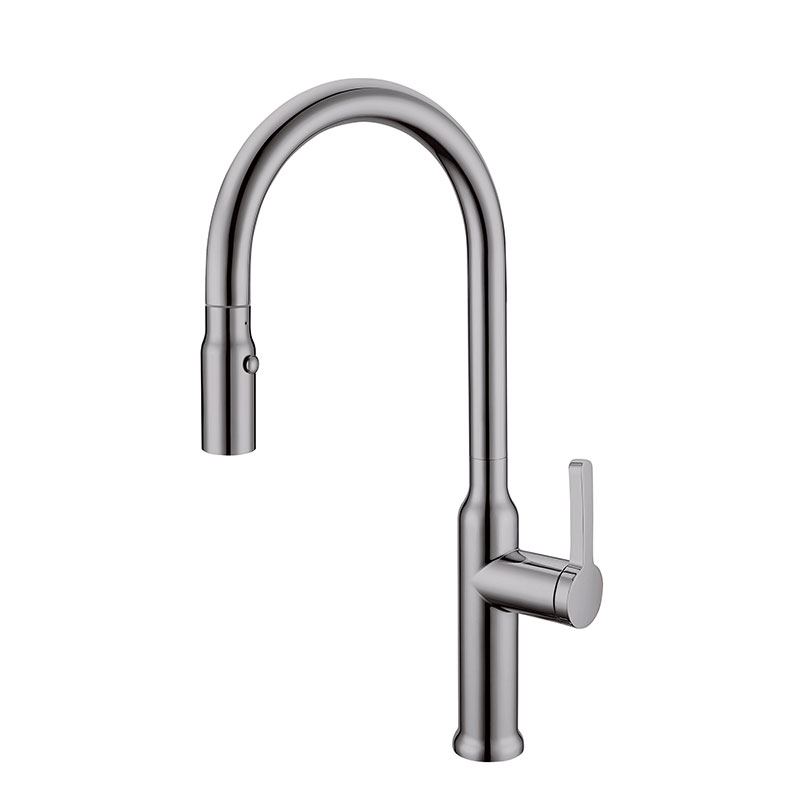 OUBAO Chrome Pull Down Kitchen facuet with sprayer