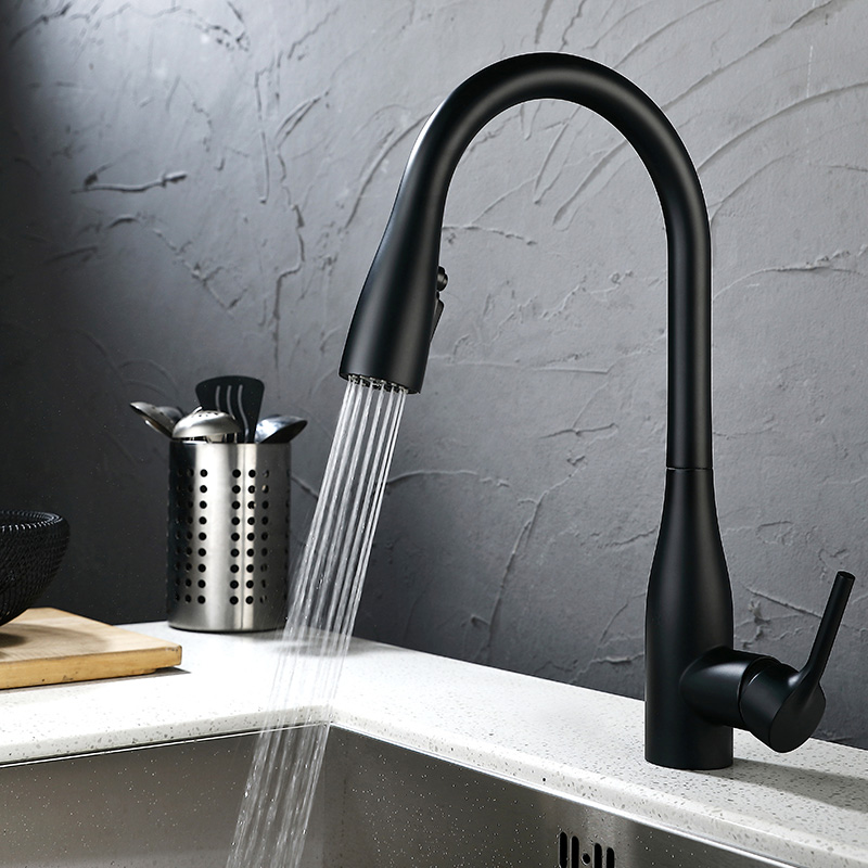 OUBAO polished hot cold water sink kitchen mixer faucet manufacturer
