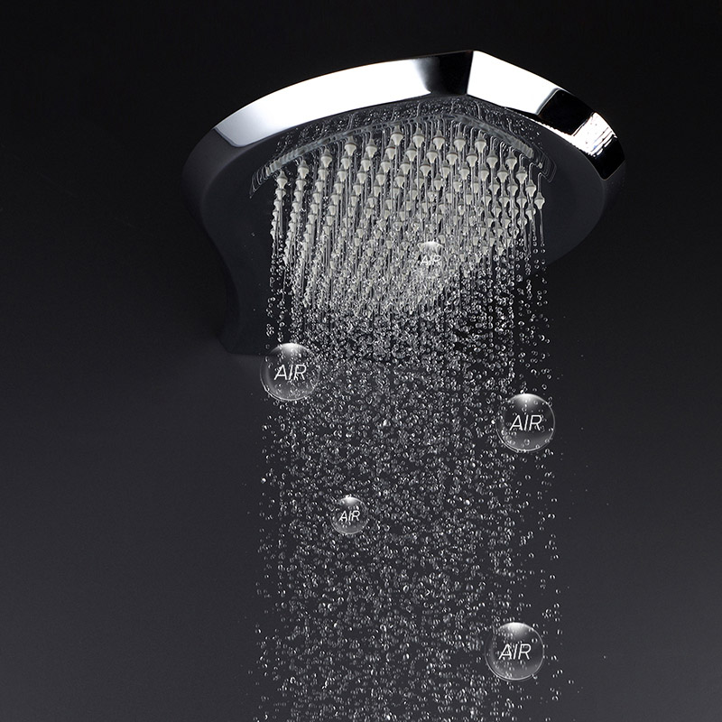 Shower Enclosure Bathroom Shower Mixer with Rain Shower Head & Handheld Showers