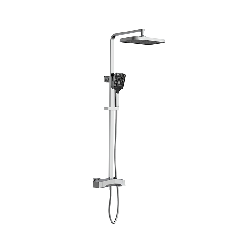 Shower Set Multifunctional Gun-metal Shower System with Thermostatic Valve