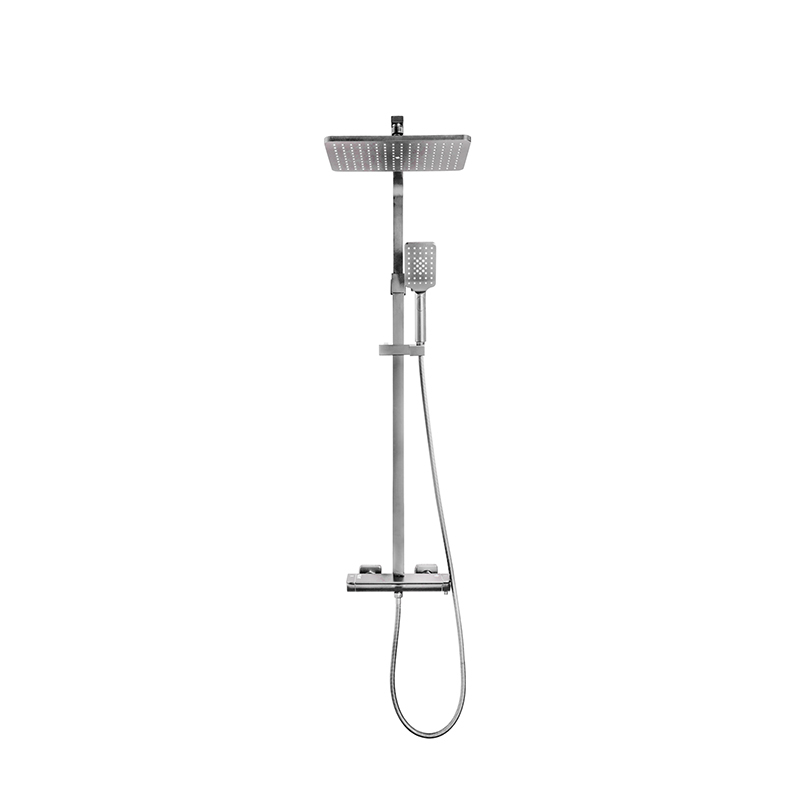 Thermostatic Shower with Rainfall Shower Heads,Handheld Shower & Waterfall Faucet