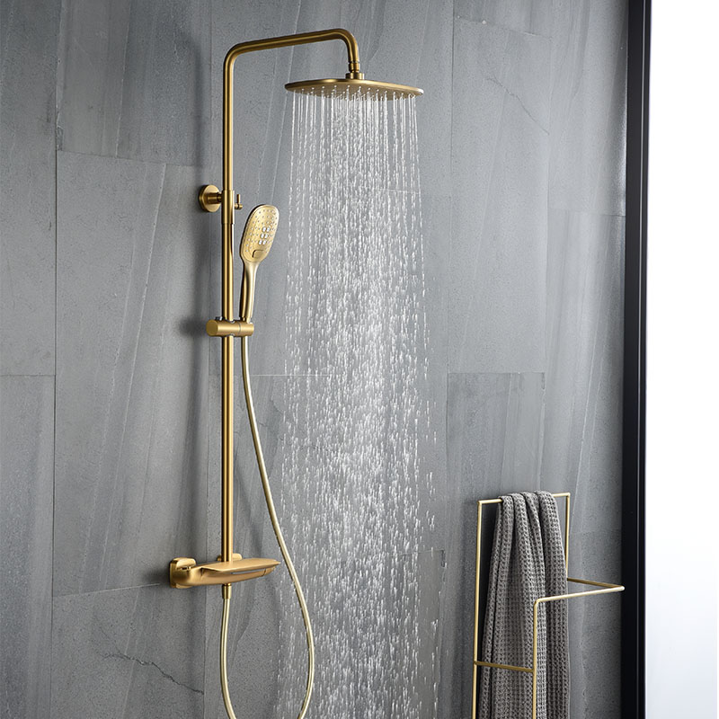 Exposed Shower Mixer with Thermostatic Shower Mixer Value